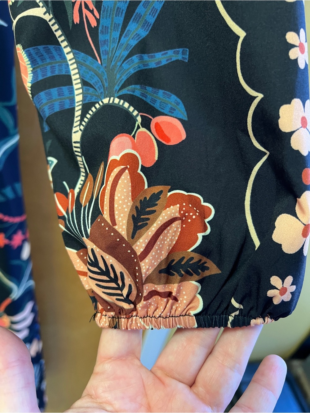 BloomChic Black Floral Midi Dress with Multicolor Print - Picture 3 of 11
